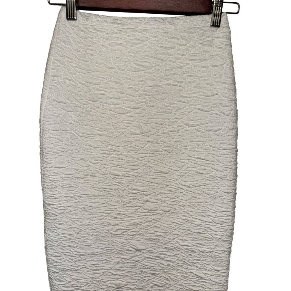 NEW Good American Women's Skirt Scrunchie Maxi Skirt Ivory 90s Pull On Size 0 - Picture 3 of 11